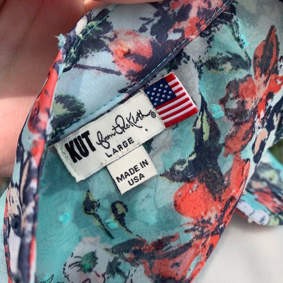 KUT FROM THE KLOTH Long Sleeve Flowy Blouse - Picture 8 of 8